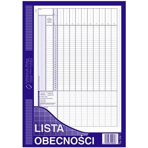 LISTA OBECNOŚCI A4       506-1
