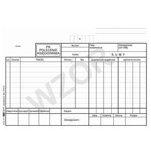 POLECENIE KSIEGOWANIA