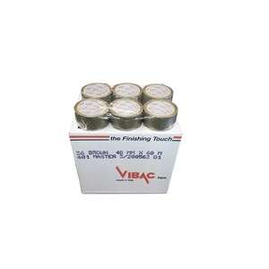 TAŚMA PAKOWA VIBAC SOLVENT 48MMX66Y  BRĄZ