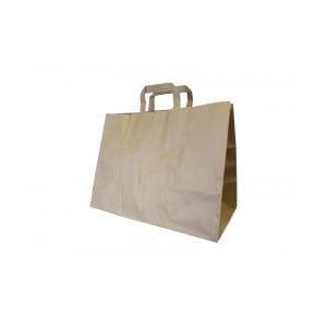 TORBA PAPIEROWA UCHO 320X220X250 BRĄZ 250/K